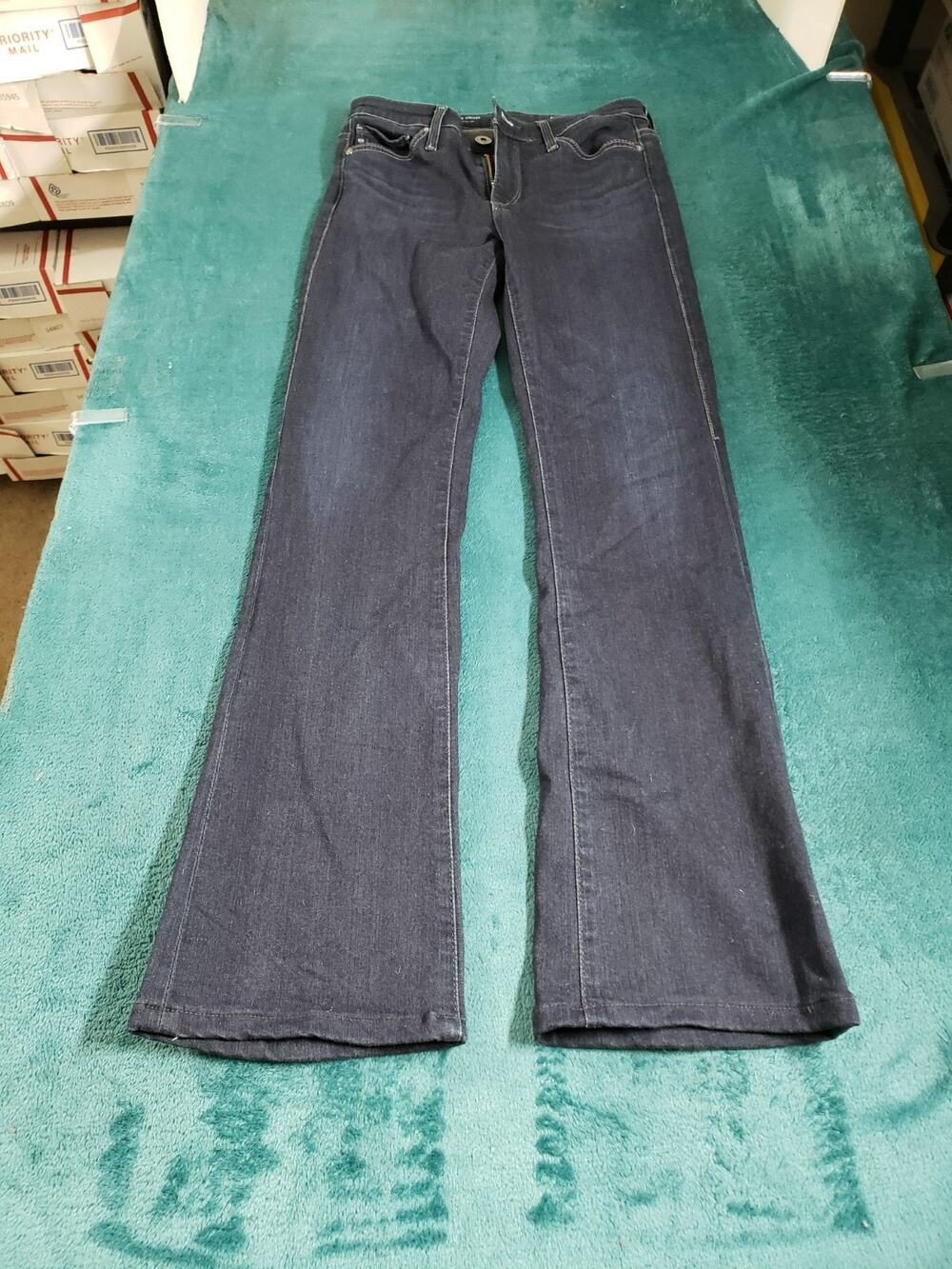 Adriano Goldschmied Jeans Size 24 Womens Blue Stretch Mid Rise Angel Bootcut USA